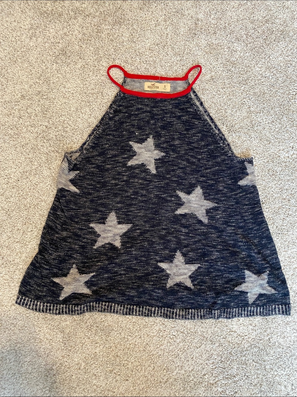 Hollister stars tank top small women’s